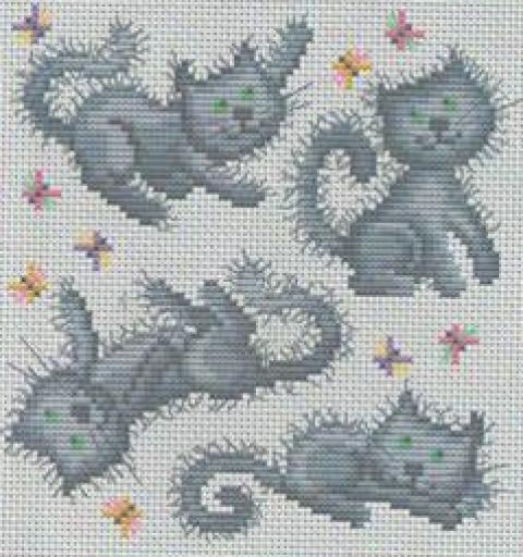 Серые котята